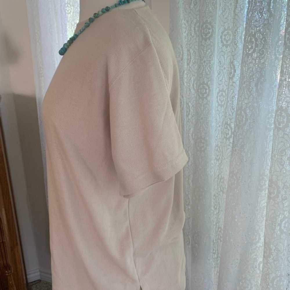 Sag Harbor, L tan woven shirt - Picture 2 of 7
